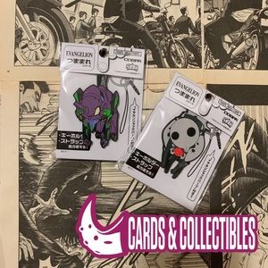 Neon Genesis Evangelion Rubber Key Rings Eva Unit 01 & Angel set of 2